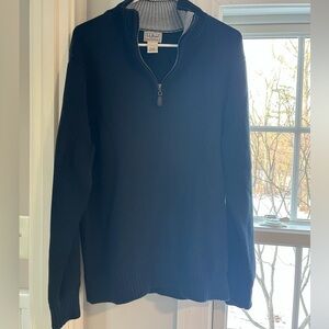 Men's Navy Blue Half-Zip Sweater